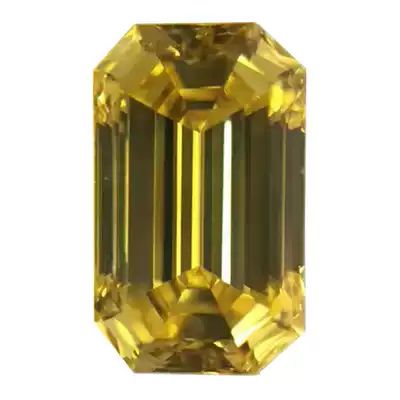 Colored diamonds yellow diamond GIA certificate pad type 0 30 karat FancyVividYellow yan cai yellow SI1 clarity