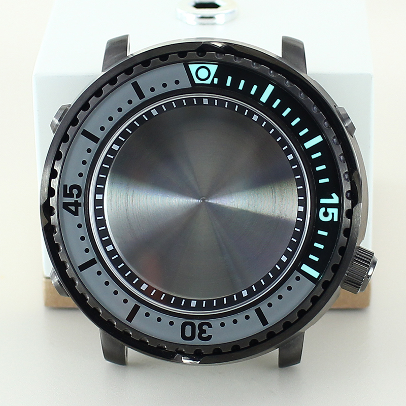 Replacement Skx007 Modification Parts Watch Case Abalone Sapphire Suitable for Nh36/Nh35 Movement Stainless Steel Men's