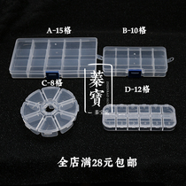 DIY accessories Materials transparent plastic containing box Jewelry Storage Needle Line Lolita Hanfu Handmade Multipurpose Plaid