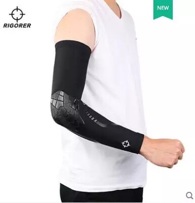 Prospective new product professional sports honeycomb arm guard non-slip extended arm guard elbow breathable basketball sports arm guard