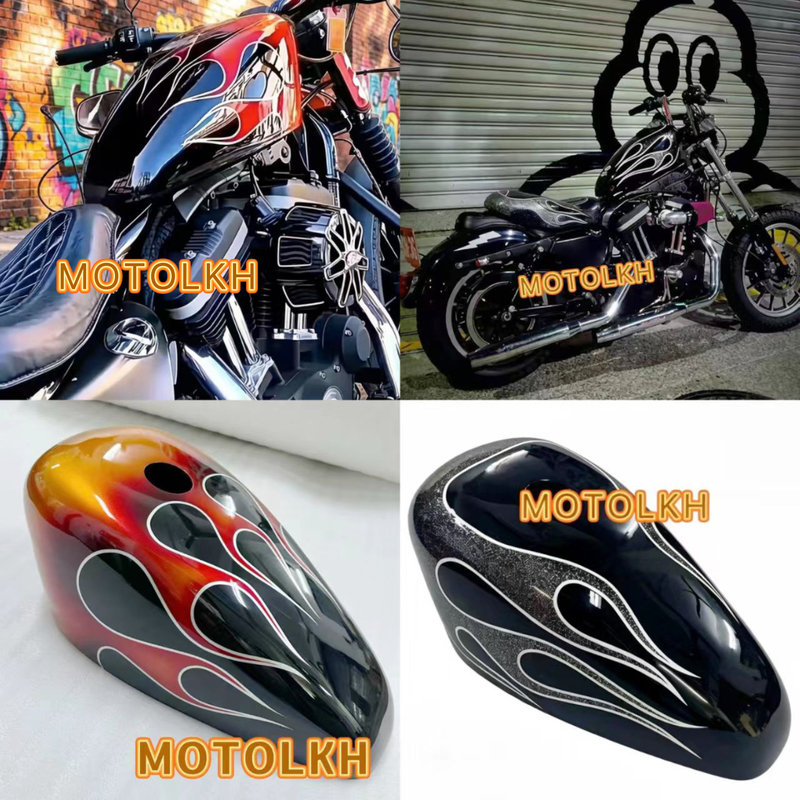 Suitable for Harley 883 X48 Fuel Tank Shell Protective Cover, Any Pattern Can Be Changed, Colorful Fuel Tank, Easy to Install