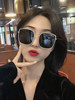 2024 New Large-Frame Polarized Sunglasses, Internet Celebrity Style, Off-White Fashionable Women's Uv Protection Sunglasses