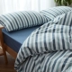 Muji quilt cover đơn mảnh bông kẻ sọc đơn ký túc xá chăn 150 * 200x230m chăn đôi