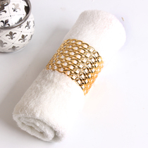 Modern simple towel buckle model room decoration ornaments soft furnishing bathroom supplies metal chain towel buckle