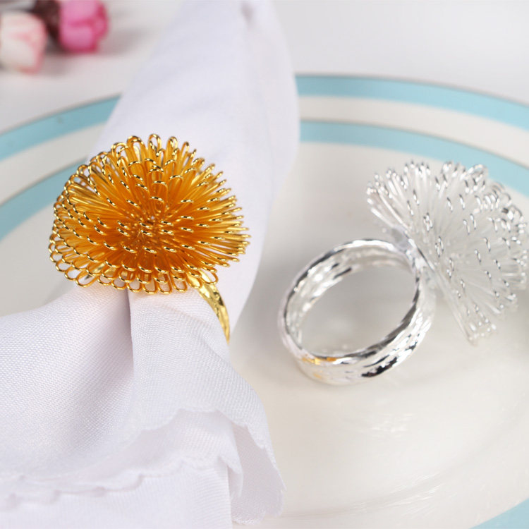 Home decent board room upscale fine dining towels Napkin Buttons Fashion rings Fancy Napkins Rings of the ring