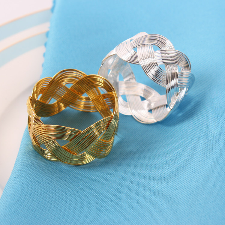 Minimalist modern Western Dining Napkin Ring Handwoven Napkins Napkins Napkins Rings-Like Cubels With Napkins And Cloths Around The World.