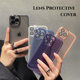 Transparent iPhone15/13/14promax Apple x/xr mobile phone case silicone electroplating with lens protection and anti-fall