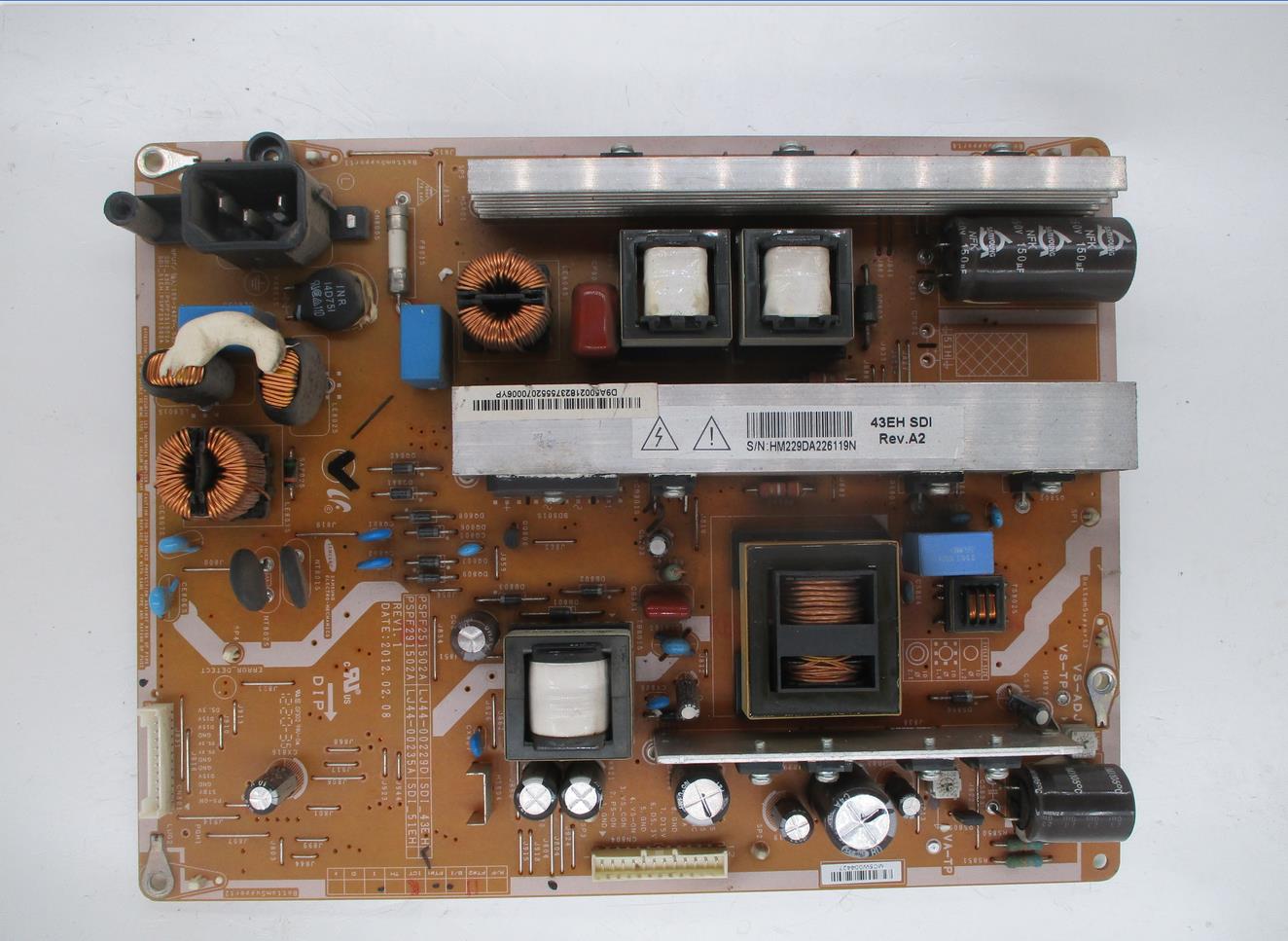 Removal of Changhong 3D42A3700iD Power Panel PSPF251502A LJ44-00229D