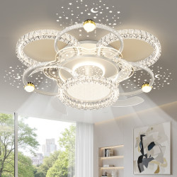 Mingxi Invisible Fan Light for Living Room and Dining Room, Ceiling Fan Light, Silent Variable Frequency 2026 New Model, Bedroom Whole House Package Lighting Fixtures