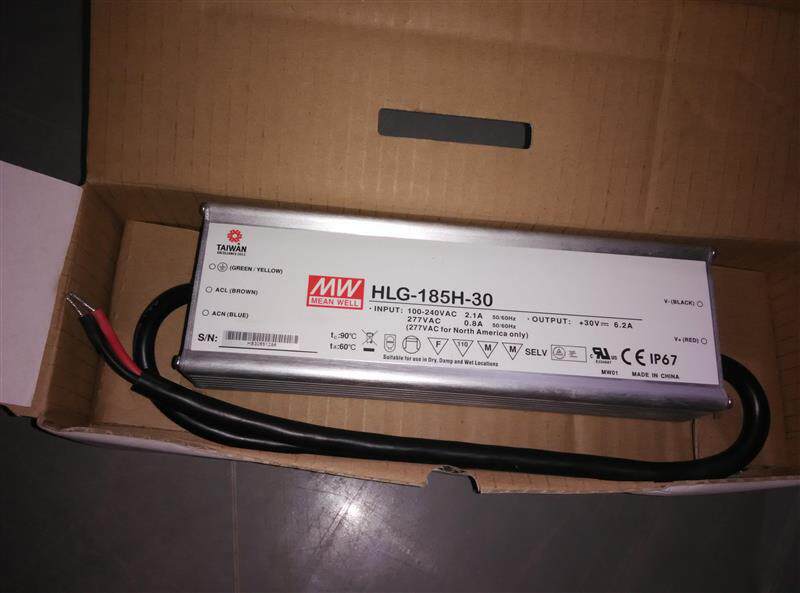 Manufacturer Direct Sale Taiwan Mingwei MEAN WELL Power Supply Original Fake One Lost ten HLG-185H-30B