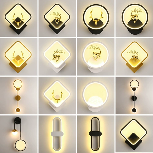 Бра для кровати, креативный современный и минималистичный фонарь для гостиной, светильник для отеля подходит для лестницы для коридора, популярно в интернете