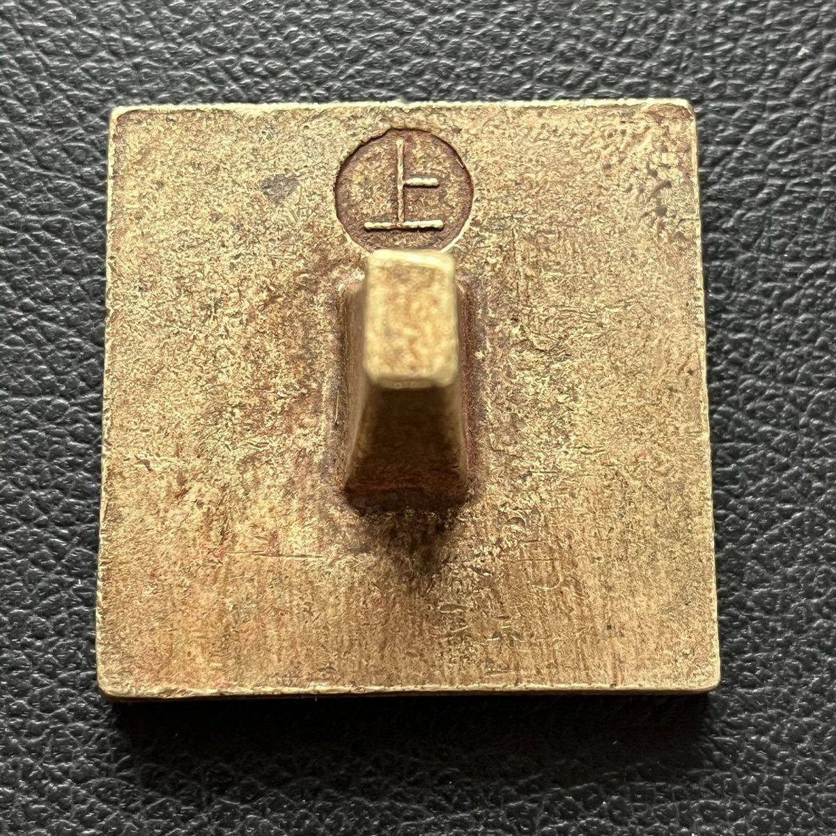 古玩古老皮殻真鍮墨斗銅器工芸品木工線器虎頭墨斗I