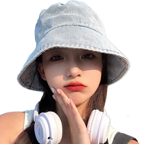 Рыбак Hat Woman 2023 New Hat Summern Han Prints Face small Sunbade Hat Retro 100 Hitch Spring Autumn