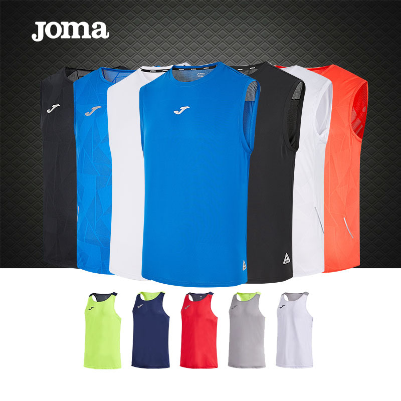 Joma Homer Sports Sleeveless Running Marathon Vest T-Shirt Men's Summer Quick-Drying Fitness Sports Round Neck Top Joma Homer Sports Sleeveless Running Marathon Vest T-Shirt Men's Summer Quick-Drying Fitness Sports Round Neck Top