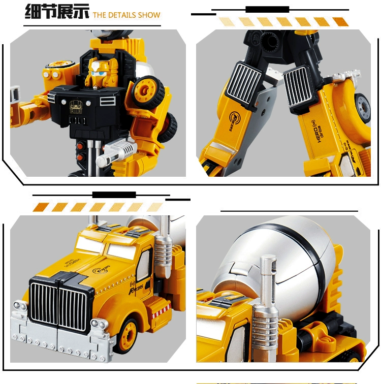Hợp kim Transformers Xây dựng Xe tải Hercules Fit Auto Man Máy xúc cẩu Robot Mô hình đồ chơi Nam - Gundam / Mech Model / Robot / Transformers