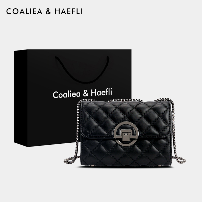 Hong Kong Brand Women's Bag 2026 New Model Single Shoulder Crossbody Bag Small Square Bag Versatile Mini Chanel-Style Quilted Chain Bag Hong Kong Brand Women's Bag 2026 New Model Single Shoulder Crossbody Bag Small Square Bag Versatile Mini Chanel-Style Quilted Chain Bag