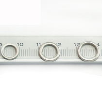 Stainless steel iron plate bait false bait connecting ring deep sea fishing Road sub-circle strong pressure plane double ring swivel connector