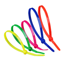 Colored plastic nylon cable tie 8*250 wide 8mm tuna seal red fishing Mark tape mark belt 100 strip