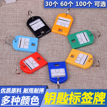 Plastic key card hotel classification card safe deposit box key chain label number plate color tag listing