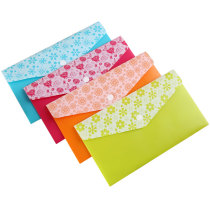 Color snap file bag A4 plastic thickened File File Bag Bill storage bag student test paper bag