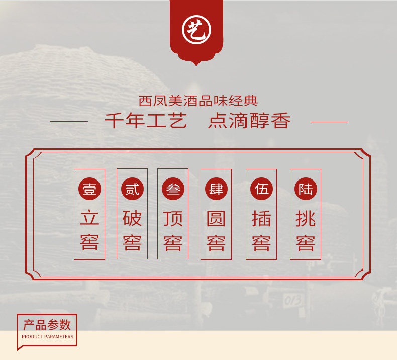 中国四大名酒之一 西凤酒 凤牌古酿 52度浓香型白酒 500ml*4瓶礼盒装 图3
