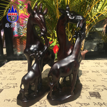 Edge Creatives Red Wood Solid Wood Engraving Pendulum Pieces Burmese Black Acid Branches Handicrafts Home Living Room Collection Little Deer