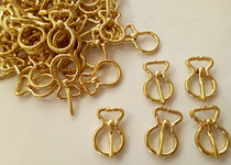  Inner Mongolia saddle belly buckle Brass ring horse chew Brass ring horse buckle Mongolian traditional harness accessories