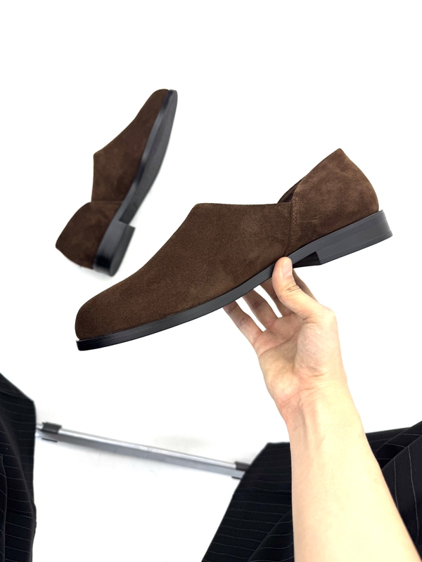 Soul Glow L Greek Muller Commuter Round-Toe Brown Suede Loafers Soul Glow L Greek Muller Commuter Round-Toe Brown Suede Loafers