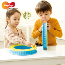 weplay Taiwan childrens heart garden hand-eye coordination training track rolling ball wind fire wheel childrens toy sensing system training