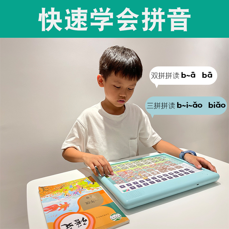 Chinese Pinyin Learning Artifact Children's Initial Vowel Spelling Training Audio Wall Chart Alphabet Early Education Puzzle Card