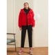 Áo khoác công cụ ruy băng xuống áo khoác nữ ngắn 2020 mùa đông đỏ mới áo khoác thời trang Hàn Quốc - Xuống áo khoác