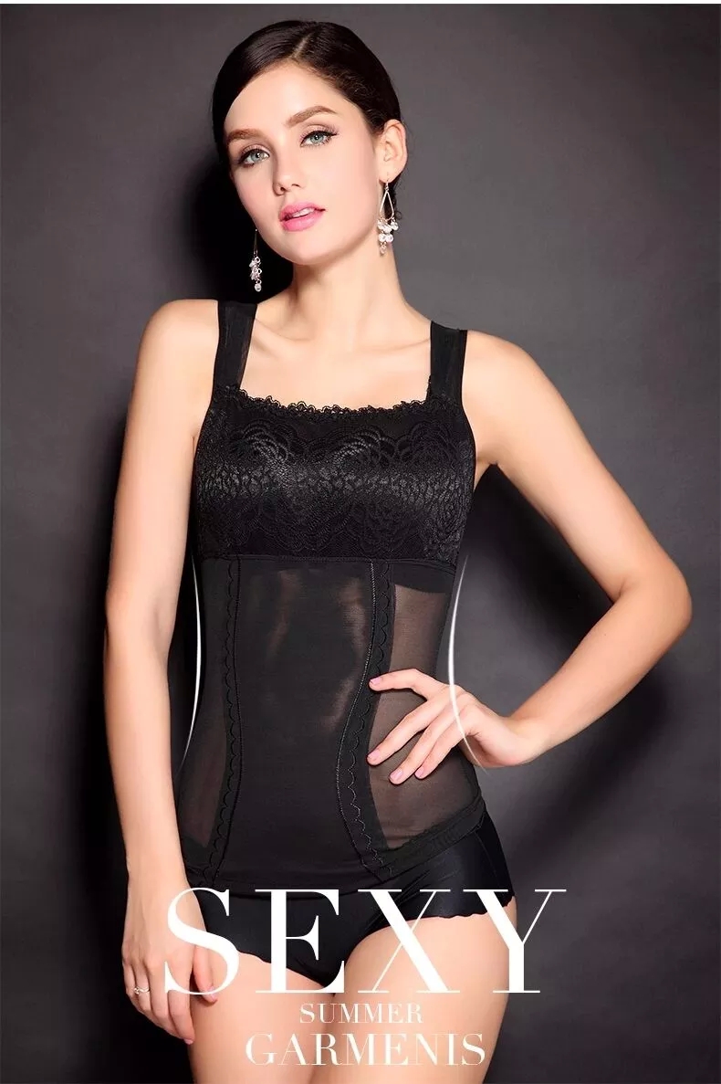 Mùa xuân và mùa hè siêu mỏng cơ thể điêu khắc vest của phụ nữ bụng corset corset sau sinh phần mỏng giảm béo cơ thể mà không cần dấu vết áo