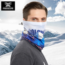 Outdoor autumn and winter riding mask sports skiing warm scarf men and women windproof waterproof headgear plus velvet magic headscarf