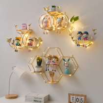 Punch-free ins Wall decoration pendant Living room wall hanging wall shelf Wall wall decoration decorative frame