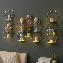 Punch-free ins wall Wall decoration pendant Restaurant wall decoration Wall shelf Creative wall decoration rack