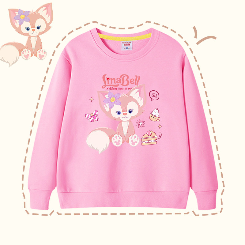Lingnabel girls clothes 2023 new spring and autumn coat pure cotton tops plus the baby's clothes for children