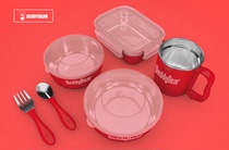 Cup bear childrens lunch box 316 stainless steel baby food bowl Anti-fall stainless steel suction cup bowl Milk cup