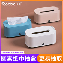 Cabe Pumping Cardboard Box Home Paper Towel Box Minima Cute Large Opening Living Room Bedroom Creative Minima Roll Paper Box Home