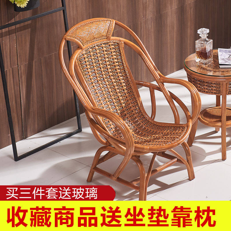 Real Rattan Chair Balcony Home Vines Living-chair Vine Living-room Handmade Rattan natural vine Vine Chair Single Backrest Tenchair
