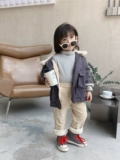 Утепленная куртка, детский утепленный пуховик, плащ, коллекция 2021, в корейском стиле, в западном стиле