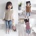 Nước cam nhà trẻ em áo len vest phiên bản nước ngoài Hàn Quốc mùa thu 2018 mới cho bé gái áo len dòng áo len thủy triều áo khoác cho bé Áo ghi lê