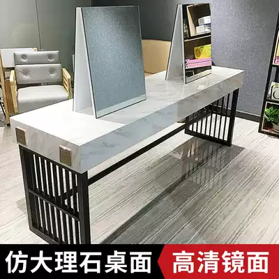 Hair salon ironing and dyeing table Hair salon special hairdressing mirror table European-style simple hair dressing mirror table four-sided hot and dyeing table hair dressing shop