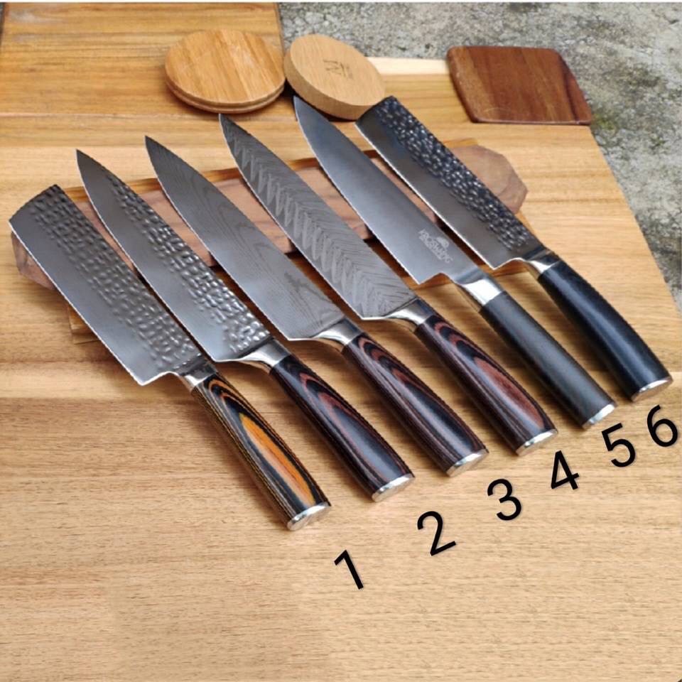 Damascus grain chef knife Japanese cooking knife sushi knife sliced knife meat cutter fruit knife Western chef knife