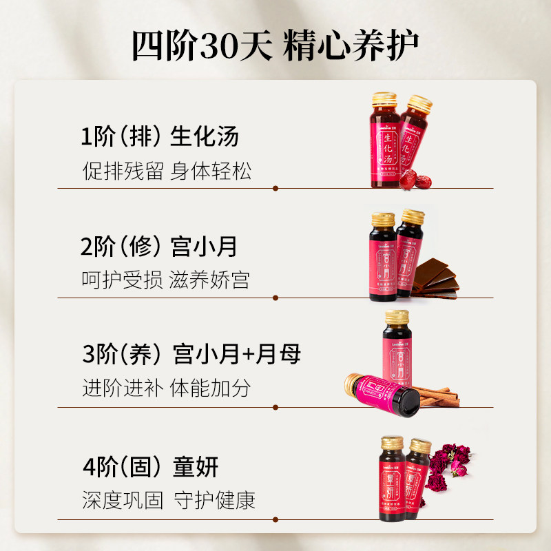 Liai 30-Day Confinement Set, Post-Flu Conditioning Supplement, Nutritional Tonic and Biochemical Soup after Small Production