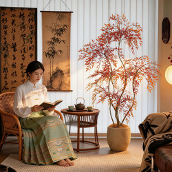 High-End Realistic Artificial Green Plants, Large Fake Bamboo Plants for Indoor Home Decor, Tea Room, Floor-Standing Artificial Plants, Potted Plants