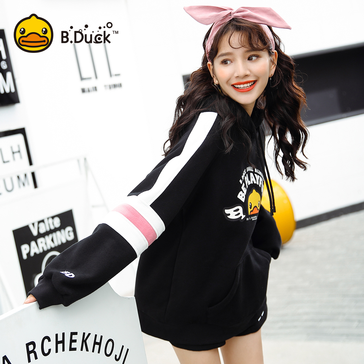 Sweatshirt femme B.DUCK en Coton - Ref 3217578 Image 3