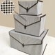 thùng đựng quần áo Không dệt kích thước lớn chăn nhỏ lưu trữ hộp lưu trữ hộp lưu trữ đồ lót hộp có nắp quần áo gia dụng hộp nhựa đựng thực phẩm loại lớn