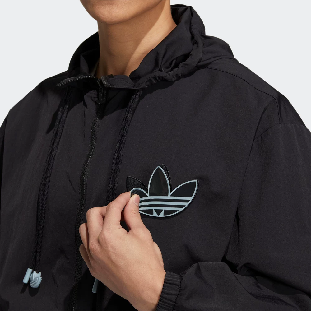 Черная спортивная куртка Adidas для отдыха с капюшоном, 2018
