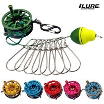 2019 new Japanese stainless steel telescopic live fish buckle fishing wheel fish lock living fish buckle wheel luja gear