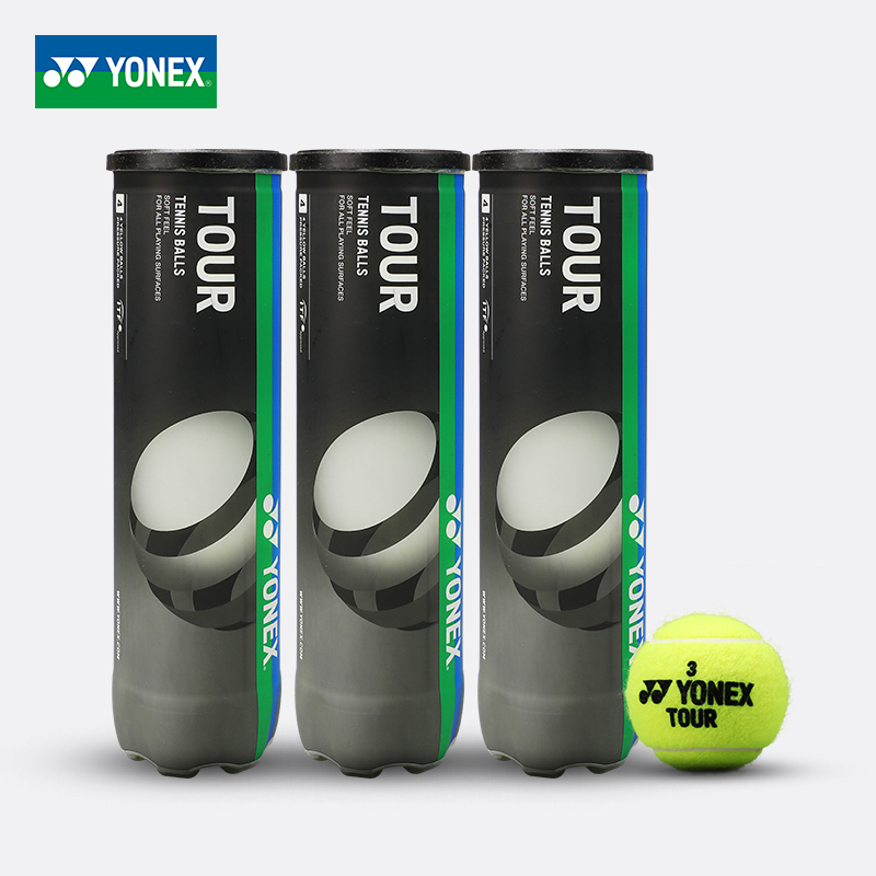 Yonex Tennis Balls, Pack of 4, Tr4 Tennis Balls, High-End Competition Training Tennis Balls for Club Students